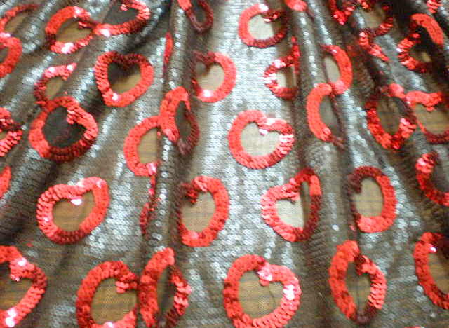 5.Red Angel Heart Sequins